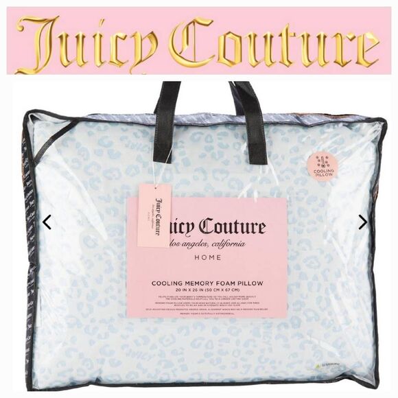 Juicy Couture Home JC Crown Logo Shredded Cooling Memory Foam Pillow - Picture 1 of 8